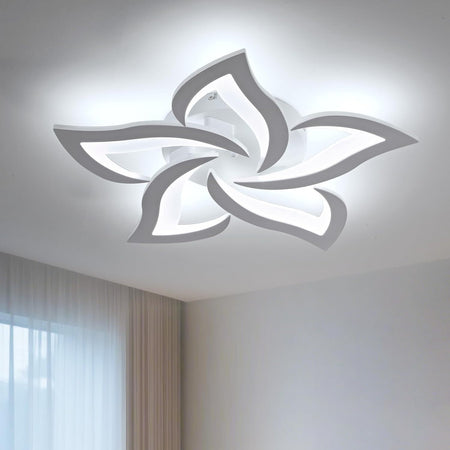 Moderna plafoniera a LED soggiorno camera da letto 6500K Bianco Freddo 63CM 45w