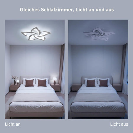 Moderna plafoniera a LED soggiorno camera da letto 6500K Bianco Freddo 63CM 45w