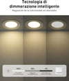 Faretti LED da Incasso Leselux per Cartongesso Dimmerabile 5W, 10x IP44 Luci da