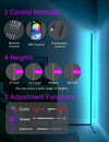Lampada da Terra LED, 153cm Piantana RGB Dimmerabile, 20 Milioni di Colori Music