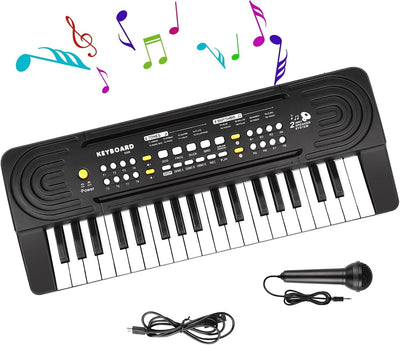 Pianola Bambini per Scuola Multifunzione Tastiera Musicale 37 Tasti con Microfon