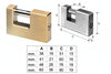Lucchetto Rettangolare In Ottone 2800- - Mm.90 (2820) - 1 Pezzi Potent