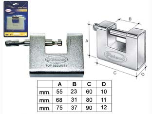 Lucchetto Corazzato 2800C In Blister- - Mm.90 (11089B) - 1 Pezzi Potent