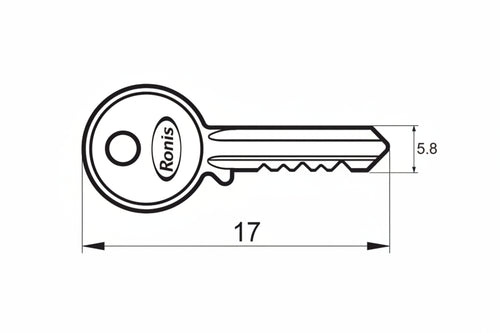 Chiave Grezza K2725 R1 - 10 Pezzi Potent