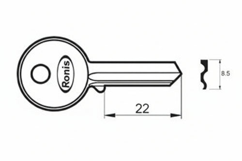 Chiave Grezza K2740 R1 - 10 Pezzi Potent