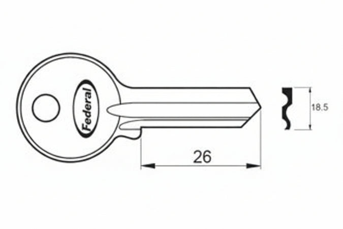 Chiave Grezza K2750/60 R1 - 10 Pezzi Potent