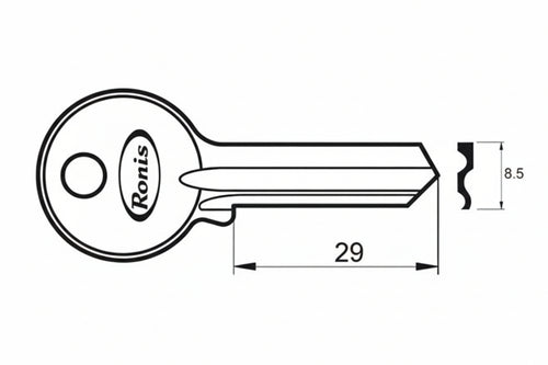 Chiave Grezza K2765 R1 - 10 Pezzi Potent
