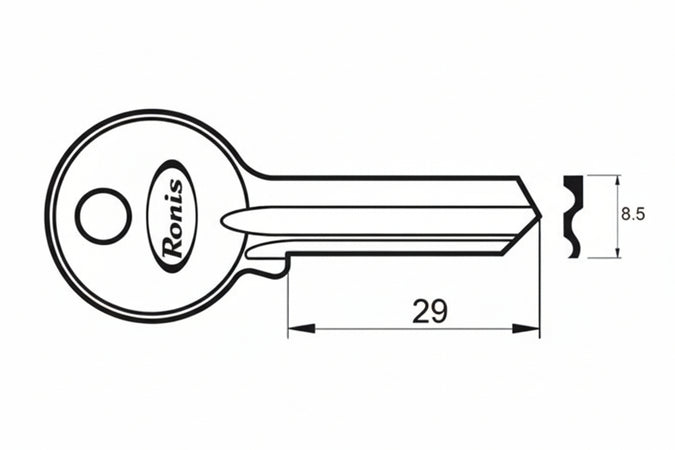 Chiave Grezza K2765 R1 - 10 Pezzi Potent