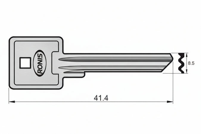 Chiave Grezza K2640 R1 - 10 Pezzi