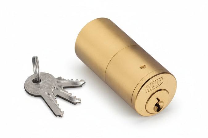 Cilindro Fisso Per Serrature Da Applicare- - Mm.54 (54) - 1 Pezzi Wally