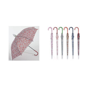 Ombrello Automatico Lungo Donna C/Bicch. Assortito- 12,0 Pz