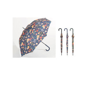 Ombrello Automatico Lungo Donna Fiori Assortito- 12,0 Pz