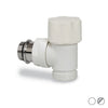 Valvola Termostatizzabile Attacco Tubo Rame A Squadra- 1/2 Bianca Cromata- Fanti- Pezzi 1