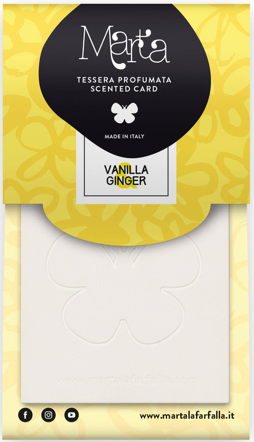 Fra-Ber Profumatore Appendibile ''Marta Card'' Vaniglia & Zenzero