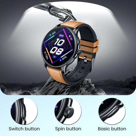 Orologio Smartwatch Uomo Fitness Tracker Pressione Sanguigna SpO2 100+ Impermeab