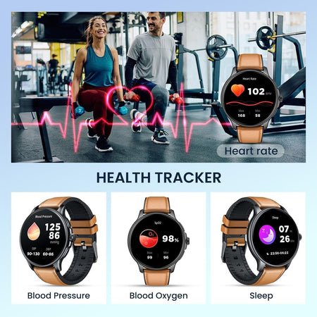 Orologio Smartwatch Uomo Fitness Tracker Pressione Sanguigna SpO2 100+ Impermeab