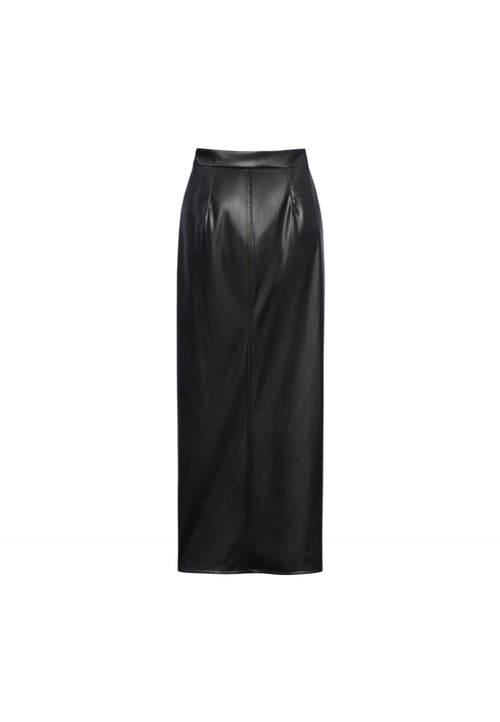 ANIYE BY Gonna longuette Carly Donna in ecopelle con spacco da donna