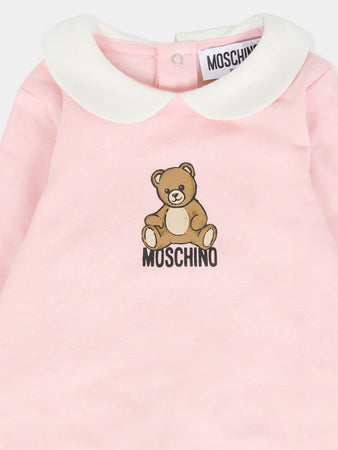 moschino Tutina Bambina Moschino MUT04I_LCA40_ROSA da bambino