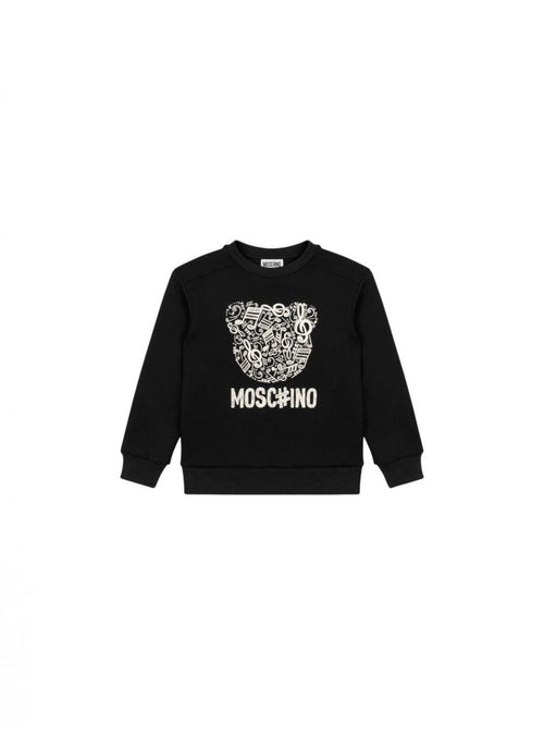 moschino Felpa Bambina Moschino HMF099_NERO da bambino