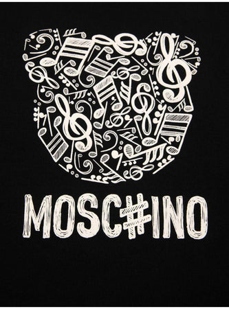 moschino Felpa Bambina Moschino HMF099_NERO da bambino