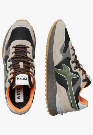 W6YZ Sneakers Uomo YAK-M 2015185421D74 tortora-nero da uomo