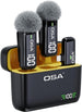 Microfono wireless OSA con custodia di ricarica e trasmettitore Display digitale