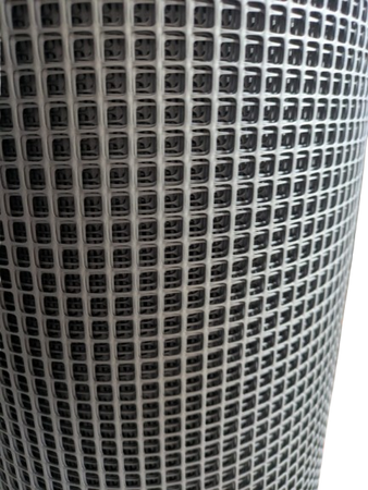 Rete Di Protezione 'Quadra' 1,0X50 Mt - Colore Argento Rete Protettiva In Plastica A Maglia Quadrata Per Balconi, Cancelli E Recinzioni