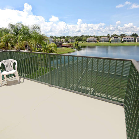 Rete Di Protezione 'Quadra' 1,0X50 Mt - Colore Verde Rete Protettiva In Plastica A Maglia Quadrata Per Balconi, Cancelli E Recinzioni