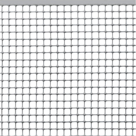 Rete Di Protezione 'Quadra' 1,0X50 Mt - Colore Argento Rete Protettiva In Plastica A Maglia Quadrata Per Balconi, Cancelli E Recinzioni