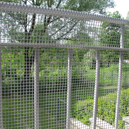 Rete Di Protezione 'Quadra' 1,0X50 Mt - Colore Argento Rete Protettiva In Plastica A Maglia Quadrata Per Balconi, Cancelli E Recinzioni