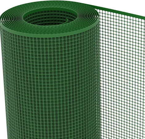 Rete Di Protezione Per Balconi 'Quadranet' Mt. 1 X 10 - (Maglia 10 X 10 Mm) Colore Verde - Sidex