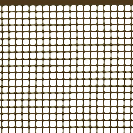 Rete Di Protezione Per Balconi 'Quadranet' Mt. 1 X 50 - (Maglia 10 X 10 Mm) Colore Marrone - Sidex