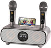 Altoparlante Bluetooth per karaoke, karaoke con 2 microfoni wireless UHF