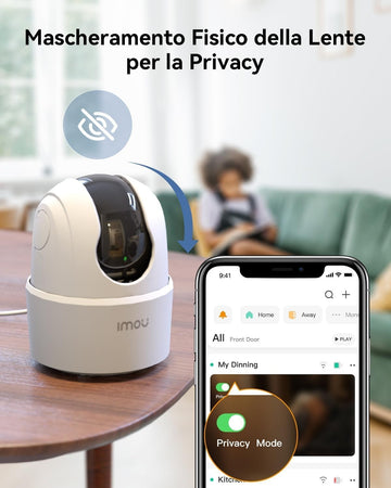 Telecamera Wi-Fi per interni Imou da 3 MP, telecamera di sorveglianza 2K