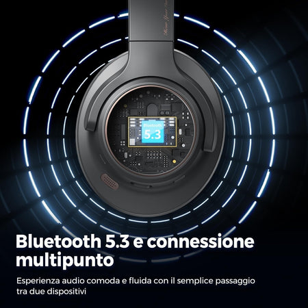 Cuffie wireless SoundPEATS Space riduzione attiva del rumore 5.3 over-ear ENC
