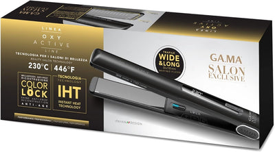 GA.MA Italy Professional Piastra per Capelli G-Style Oxy-Active IHT Wide & Long
