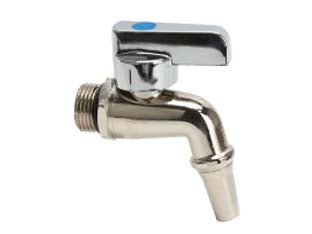 Rubinetto A Leva In Ottone Per Fusti E Serbatoi Con Beccuccio- - M 1/2 - 4 Pezzi Aglaia