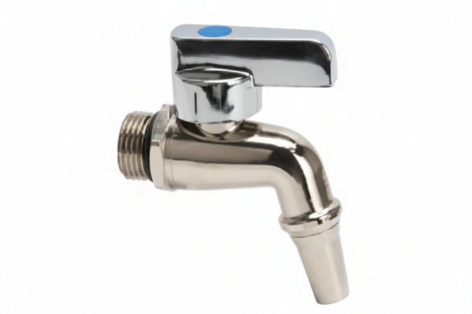 Rubinetto A Leva In Ottone Per Fusti E Serbatoi Con Beccuccio- - M 1/2 - 4 Pezzi Aglaia