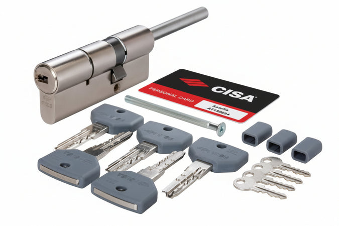 Cilindrio Europeo Sagomato Asix P8 Pro Per Pomolo 10Q317- - Mm.84 (29,5-54,5) 0Q31792012Sd - 1 Pezzi Cisa