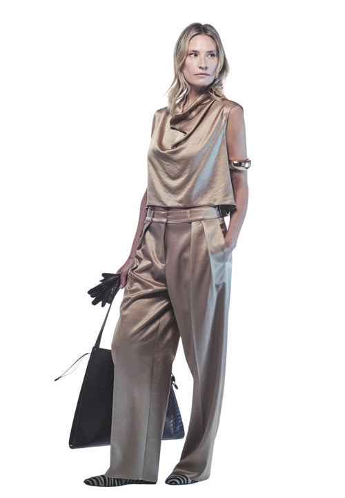 Liviana Conti TOP AVA Donna SCOLLO DRAPPEGGIATO da donna