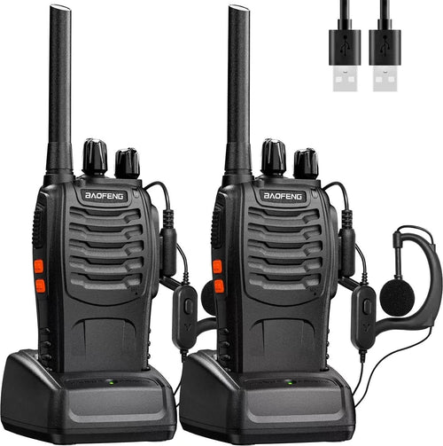 Baofeng Walkie Talkie PMR Radio Ricetrasmittente a lungo raggio Portatile USB