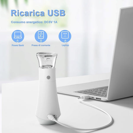 Aerosol silenzioso portatile JOSSIS per bambini e adulti con maschera