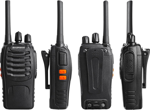 Baofeng Walkie Talkie PMR Radio Ricetrasmittente a lungo raggio Portatile USB