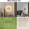 Applique rotonda a LED Comely 12W 800LM, bianco caldo 3000K, applique da parete