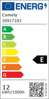 Applique rotonda a LED Comely 12W 800LM, bianco caldo 3000K, applique da parete