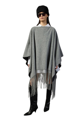 Liviana Conti PONCHO BLANCA Donna frange da donna