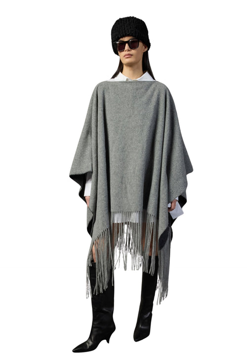 Liviana Conti PONCHO BLANCA Donna frange da donna