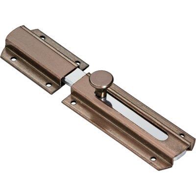 Catenaccio Traverso 805 Comunello - Bronzato Piastra Larga Mm 39,5 Mm 6X16 Cm 16- 10 Pezzi