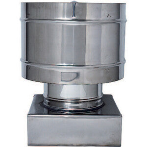 C Fumaiolo A Botte Inox Quadro Inox 37X37Cm- 1,0 Pz