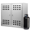 Cassetta Da Esterno Per 2 Bombole Gas Da 15 Kg In Lamiera Zincata – 90X98X42 Cm